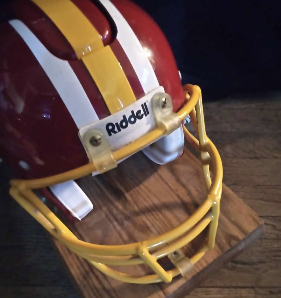 HelmetArch's tweet image. Riddell Washington Redskins Football Helmet Phone. @UniWatch @CommandersUnis @Commanders @commandersCR @WTHelmets