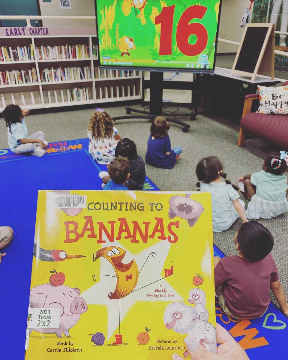 Our Pre-K and Kinder kids are enjoying their banana themed week with this AMAZING story by @carrietillotson and illustrated by <a href="/LourencoEstrela/">Estrela Lourenco</a> 🍌🍌🍌🍌🍌🍌🍌🍌🍌🍌🍌🍌🍌<a href="/HumbleISD_HHE/">Hidden Hollow Elementary</a> <a href="/HumbleISD/">Humble ISD</a>