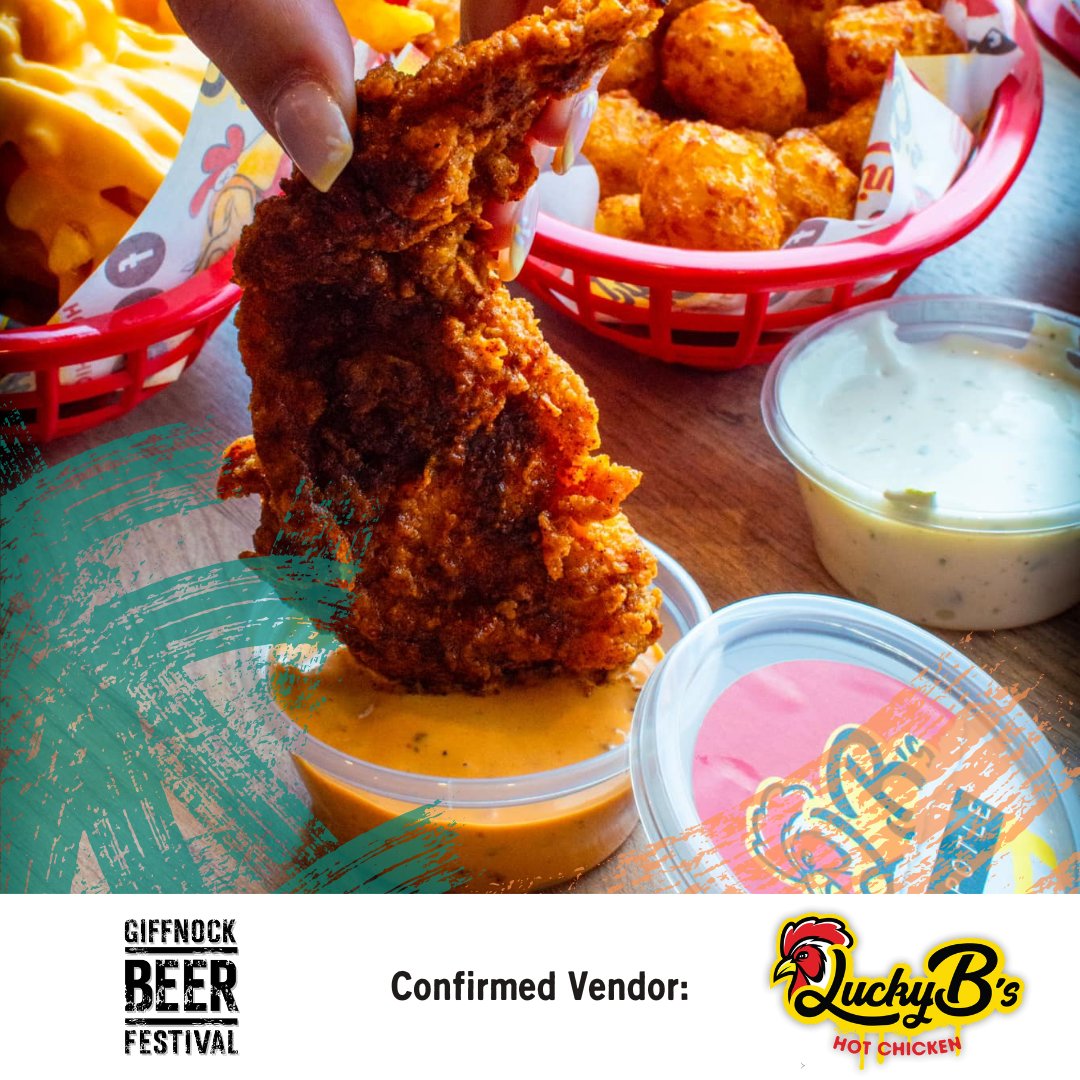 🍗We have another amazing food vendor to announce! Lucky B’s will be making the short journey round from Fenwick Road to join us for this year's event with their Nashville-style hot chicken! 🎟️Get your tickets at: tikt.link/GBF2023 #GiffBeerFest2023 #GBF23