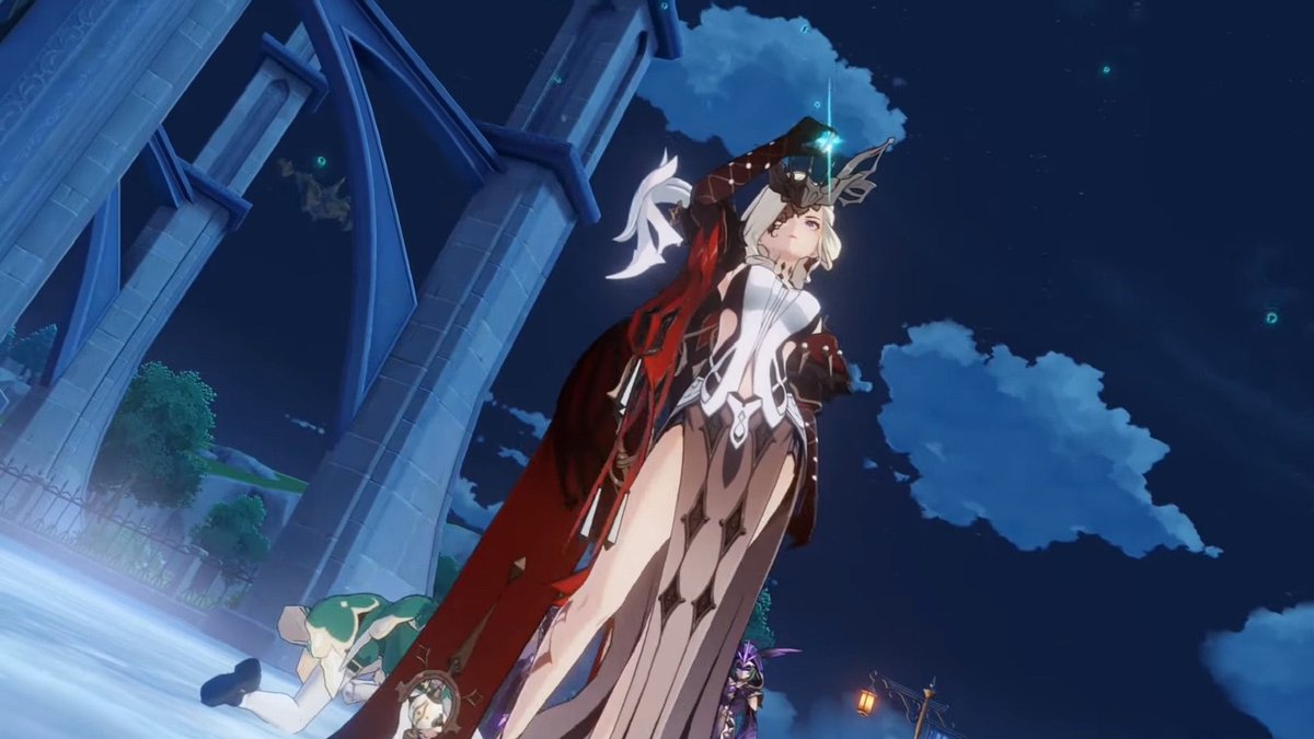 EighthDiplomat's tweet image. “Let woman be mean in genshin” y’all couldn’t even handle La Signora.