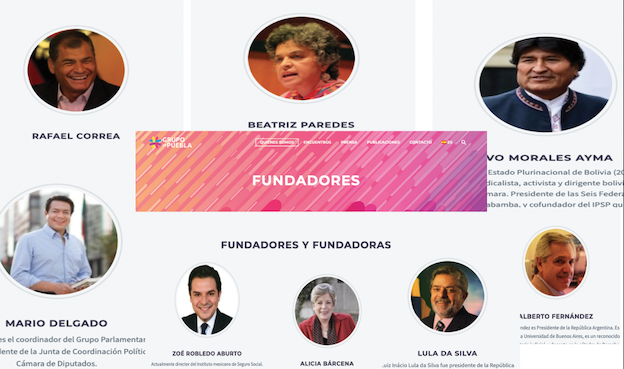 ⚠️ PELIGRO MÉXICO!!

Beatriz Paredes <a href="/BeatrizParedes/">Beatriz Paredes</a> 

Miembro y fundadora del otrora 

Foro de Sao Paulo hoy #GrupoDePuebla 

a lado de tan distinguidos.

Entren a la página y comprueben!
👇
grupodepuebla.org/fundadores
#XochitlGalvezPresidenta2024