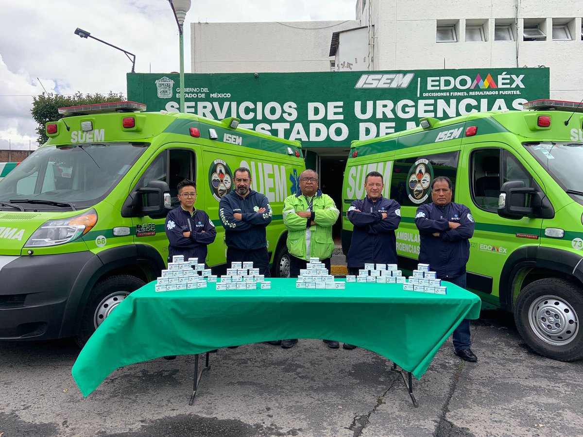 En el @VolSaludEdoMex Sumamos esfuerzos con <a href="/SUEM_EDOMEX/">Servicios de Urgencias del Estado de México</a> a través de la donación de oxímetros de pulso, los cuales serán de gran ayuda durante las atenciones brindadas advirtiendo sobre anomalias en la frecuencia del pulso o saturación de oxígeno. 💚

#TrabajamosConElCorazón 💚