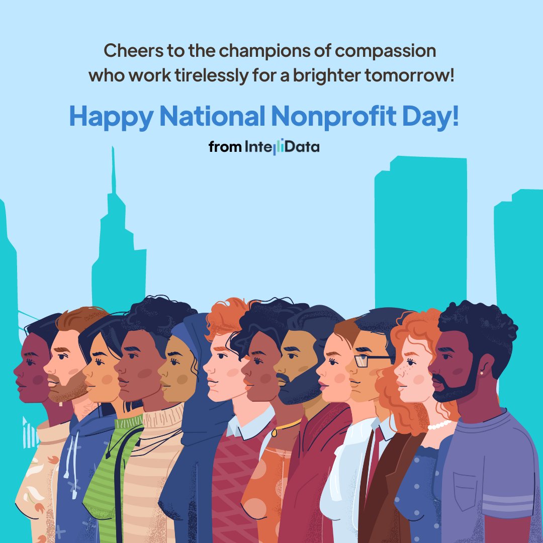 Today, we celebrate the invaluable contributions and unwavering spirit of nonprofits driving positive and impactful change, we honor their tireless efforts to transform lives and make the world a better place. 🌍✨ IntelliData proudly stands beside them. #NationalNonprofitDay