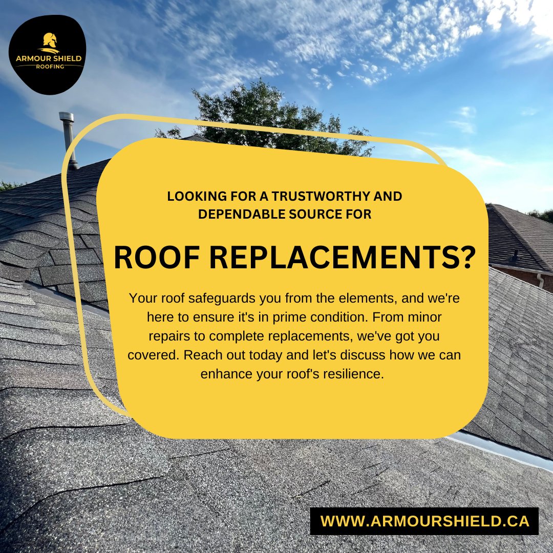Your Roof, Your Trust, Our Guarantee! 🔒 We understand the importance of a secure roof over your head. London ☎️ 519-858-5044 GTA ☎️ 289-628-3211 💻 armourshield.ca #roofingintegrity #Roofing #RoofReplacement #RoofingContractor #summer #trust #quality #integrity
