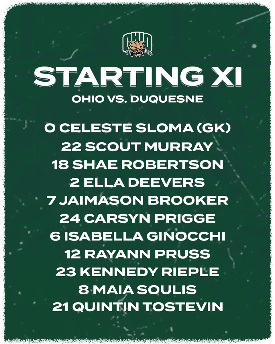 This afternoon's starting XI 😼

#OUohyeah