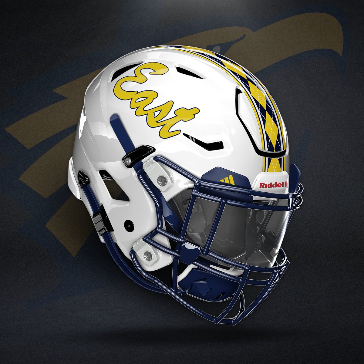 NC High School Logos (@nchslogos) on Twitter photo These East Meck Eagles helmets are π₯ While they are switching up the side logo to an "East" script, their signature gold and navy argyle strip down the middle gives it the same great look!π¦π¨π¦
The Eagles kick their season off at Berryπ
<a href="/eastmeck_ftball/">EastMeck Football</a>
#NCHSfb #NCHSLogos These East Meck Eagles helmets are π₯ While they are switching up the side logo to an "East" script, their signature gold and navy argyle strip down the middle gives it the same great look!π¦π¨π¦
The Eagles kick their season off at Berryπ
<a href="/eastmeck_ftball/">EastMeck Football</a>
#NCHSfb #NCHSLogos