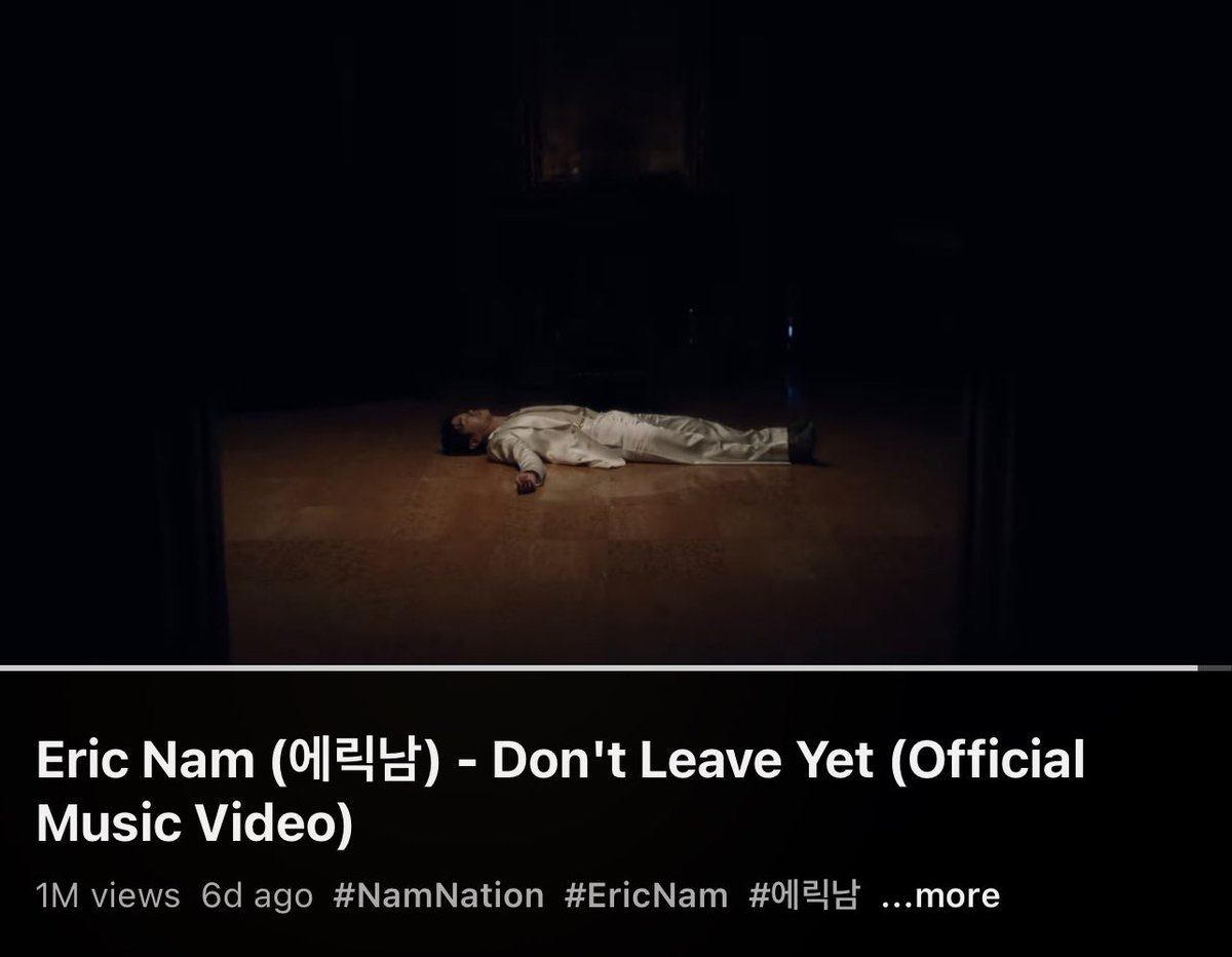 ericnamofficial's tweet photo. 1 million views in less than a week…thank you Nam Nation! I feel more alive than ever ❤️. https://t.co/xhv7GXhB5I