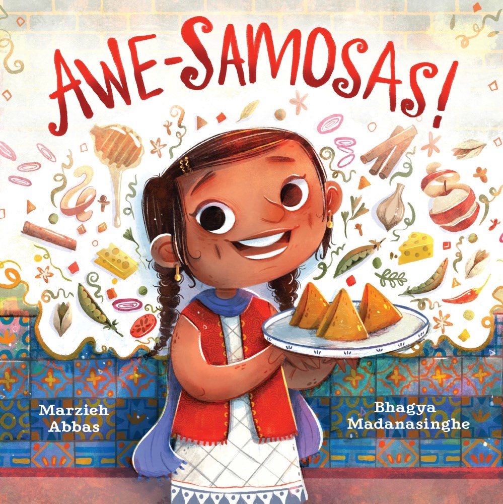 Cover Reveal: AWE-SAMOSAS! by <a href="/MarziehAbbas/">📚🌟Marzieh Abbas 🌟📚 Order: AWE-SAMOSAS!</a> and Bhagya Madanasinghe mrschureads.blogspot.com/2023/08/awe-sa…