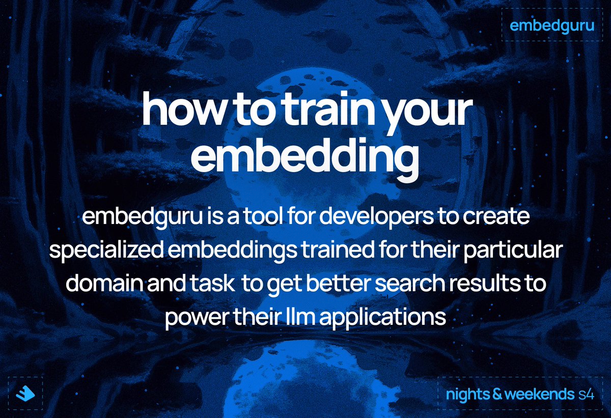 Building a tool for devs to create data specific embeddings as part of <a href="/_buildspace/">buildspace</a> <a href="/_nightsweekends/">nights & weekends</a>