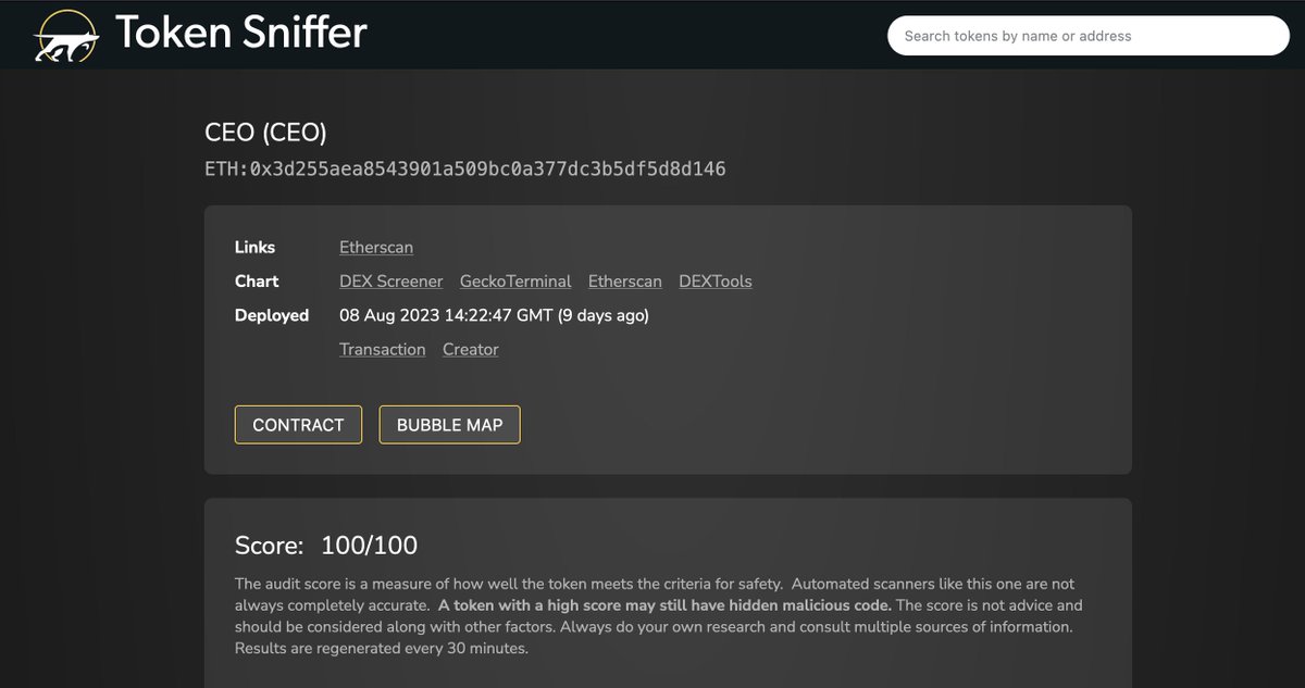 The best safety token for $CEO 

tokensniffer.com/token/eth/02nf…