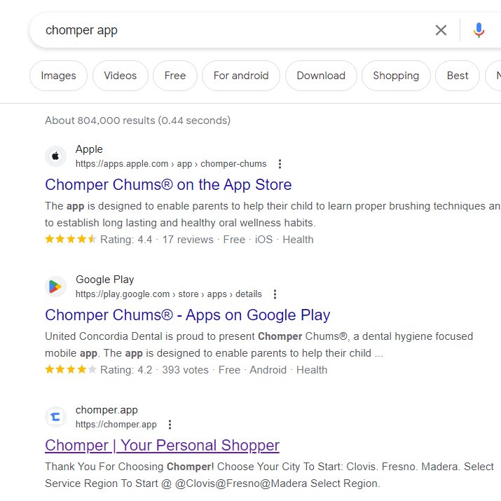 Chomperapp's tweet photo. Our Google Search Ranking is improving!

Thank you for choosing Chomper! https://t.co/CHrgGcq1iU