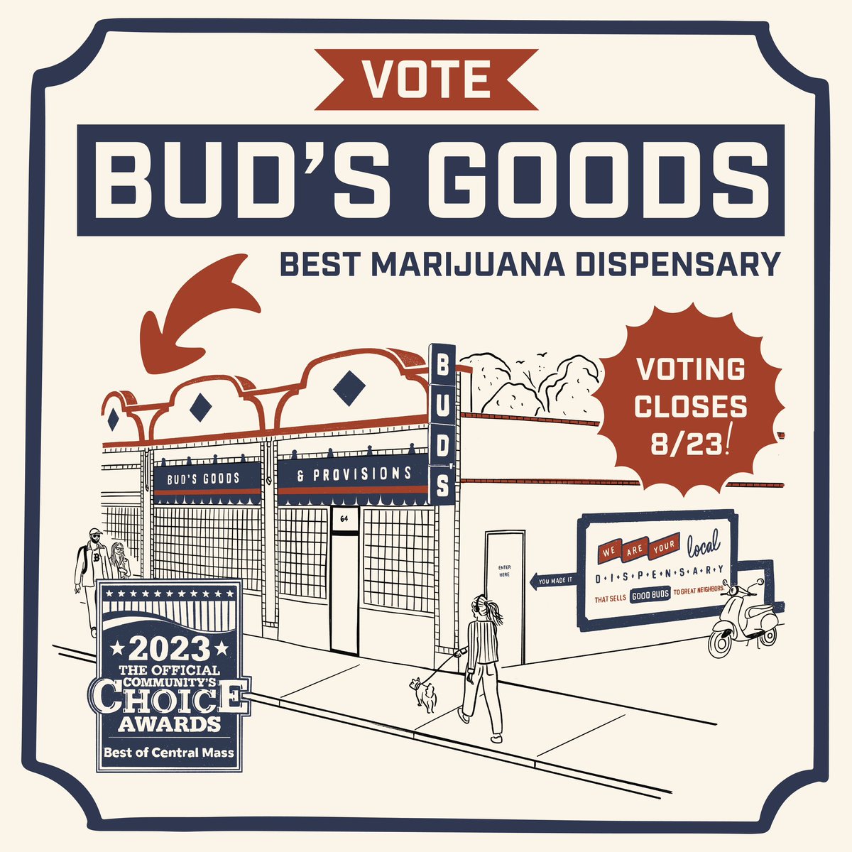 buds_goods's tweet photo. Calling all buds! Bud’s Goods - Worcester has been nominated for Best of Central Mass! Please help us take home the win for Best Marijuana Dispensary by voting through the link in our bio! 

Find us in the "Shopping" category.👍

Psst… If you vote in more than 25 categories, you'll be automatically entered for a chance to win a $250 gift card! 

Votes can be placed between August 9th & August 23rd.

Thank you to all our buds for the continued love & support!♥️