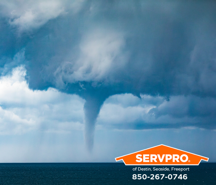 Waterspout Threatens to Damage Property in Destin? We are leaders in storm damage restoration services in Okaloosa County. #SERVPRO #SERVPROofDestinSeasideFreeport #HeretoHelp #LikeItNeverEvenHappened #waterdamage #firedamage #propertydamage