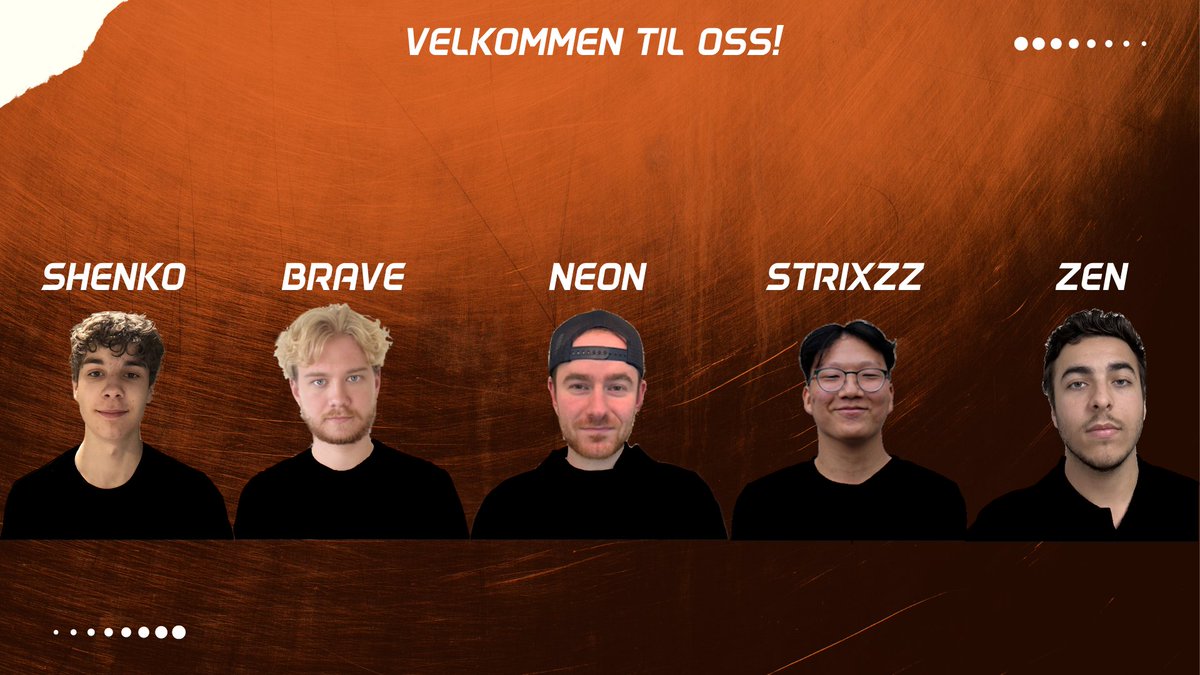 Foxed Gaming (@foxedgg) on Twitter photo Bedre sent enn aldri 💪! Introduserer:
<a href="/ShenkoCS/">Anton " Shenko" Glushchenko</a>
@Brave_cs
<a href="/neon_ddd/">Neon=DDD</a>
<a href="/strixzzcs/">Ove Nordaune 🇳🇴</a>
<a href="/SouzaChrister/">ZEN</a>
#GETFOXED🦊 Bedre sent enn aldri 💪! Introduserer:
<a href="/ShenkoCS/">Anton " Shenko" Glushchenko</a>
@Brave_cs
<a href="/neon_ddd/">Neon=DDD</a>
<a href="/strixzzcs/">Ove Nordaune 🇳🇴</a>
<a href="/SouzaChrister/">ZEN</a>
#GETFOXED🦊