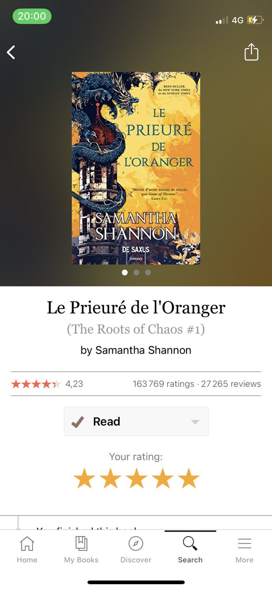 Rogue_Mel's tweet photo. Je viens de terminer ce chef-d’œuvre qui rentre direct dans mon panthéon personnel de mes lectures préférées. Un univers de fantasy avec une construction super profonde, des personnages féminins badass, une histoire page-turner. Les 1300 pages s’enfilent vite et j’avais même 1/2 https://t.co/IGfQRqjywR