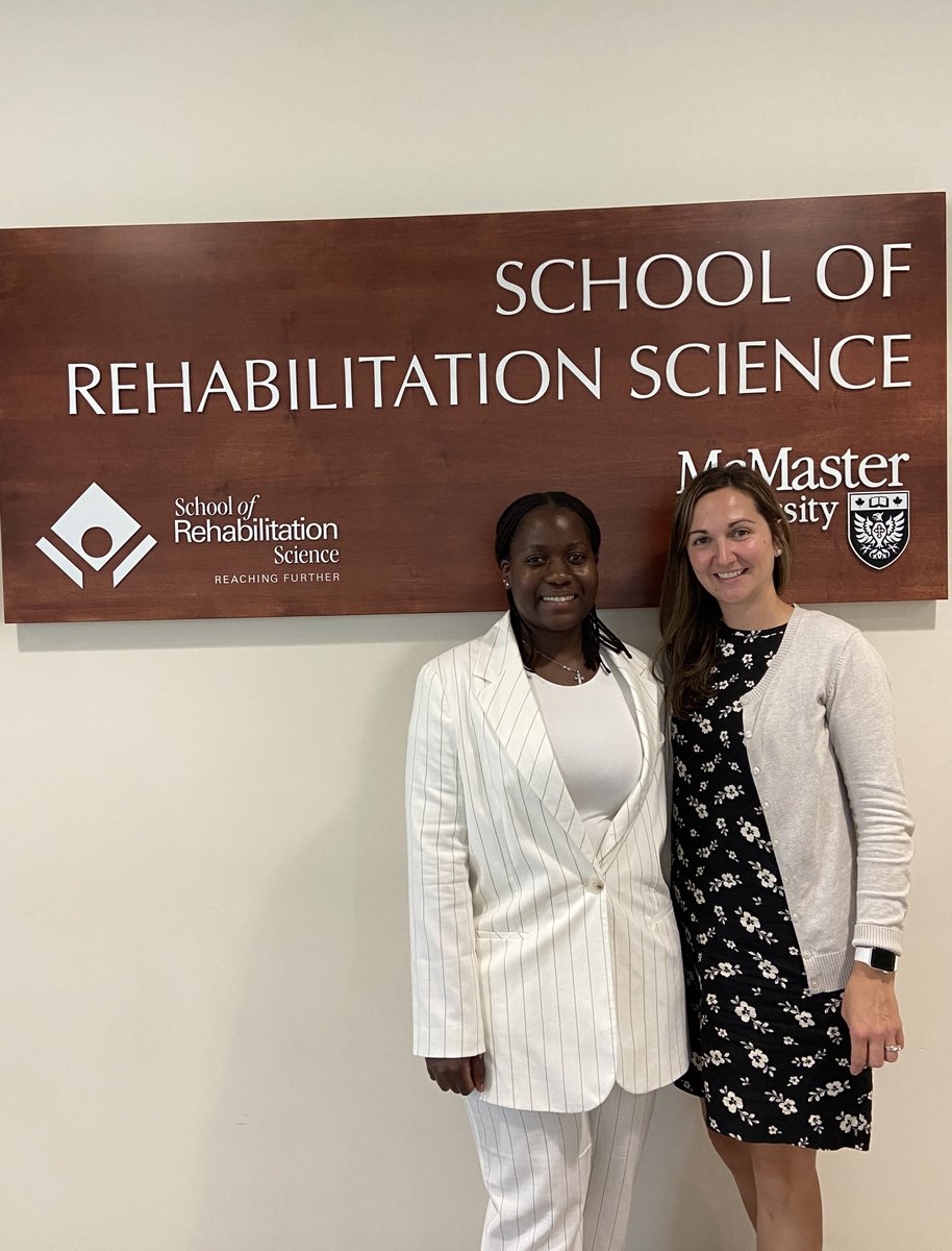 RSGradMcMaster's tweet photo. Please join me in congratulating Brenda Nayiga on successfully defending her MSc Thesis this afternoon. Fantastic work, Brenda!! 👏🤩

Supervisor: Jenna Smith-Turchyn
External Examiner: Jackie Bosch
Committee: Michelle Kho, Ada Tang, Sebastien Hotte
Chair: Lisa Carlesso https://t.co/TfZ2VDdCIf
