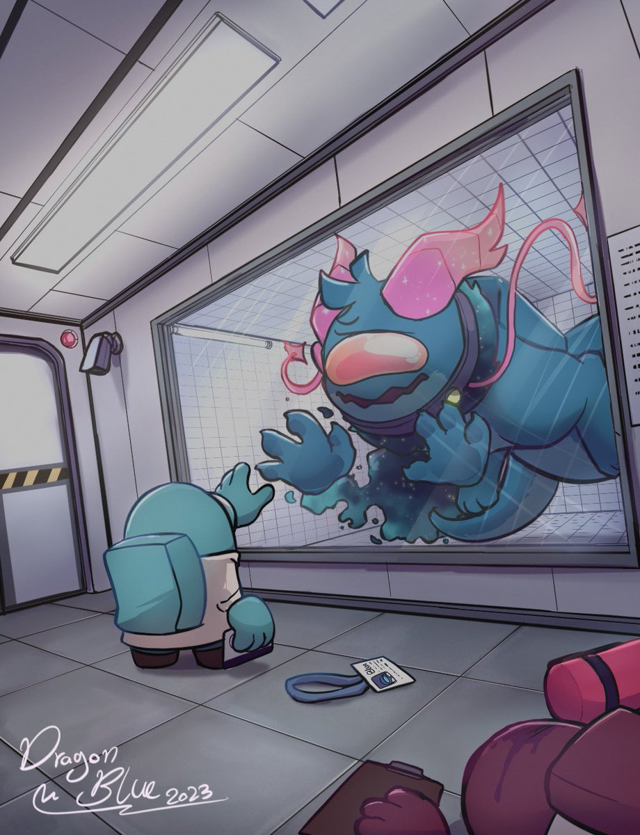 Dragon_Bluey's tweet image. “Don’t worry I help you “
#amongusfanart #amongusoc #AmongUs #amongusart