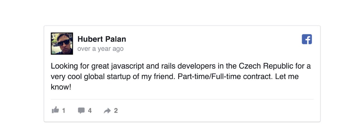 First Round (@firstround) on Twitter photo With the idea for <a href="/productboard/">Productboard</a> in his back pocket, <a href="/hpalan/">Hubert Palan</a> was on the hunt for a co-founder. So he turned to an unlikely place: putting out a call on Facebook, "asking for a friend."
<a href="/danhejl/">Dan Hejl</a> got in touch & the company’s path to unicorn was set in motion. With the idea for <a href="/productboard/">Productboard</a> in his back pocket, <a href="/hpalan/">Hubert Palan</a> was on the hunt for a co-founder. So he turned to an unlikely place: putting out a call on Facebook, "asking for a friend."
<a href="/danhejl/">Dan Hejl</a> got in touch & the company’s path to unicorn was set in motion.