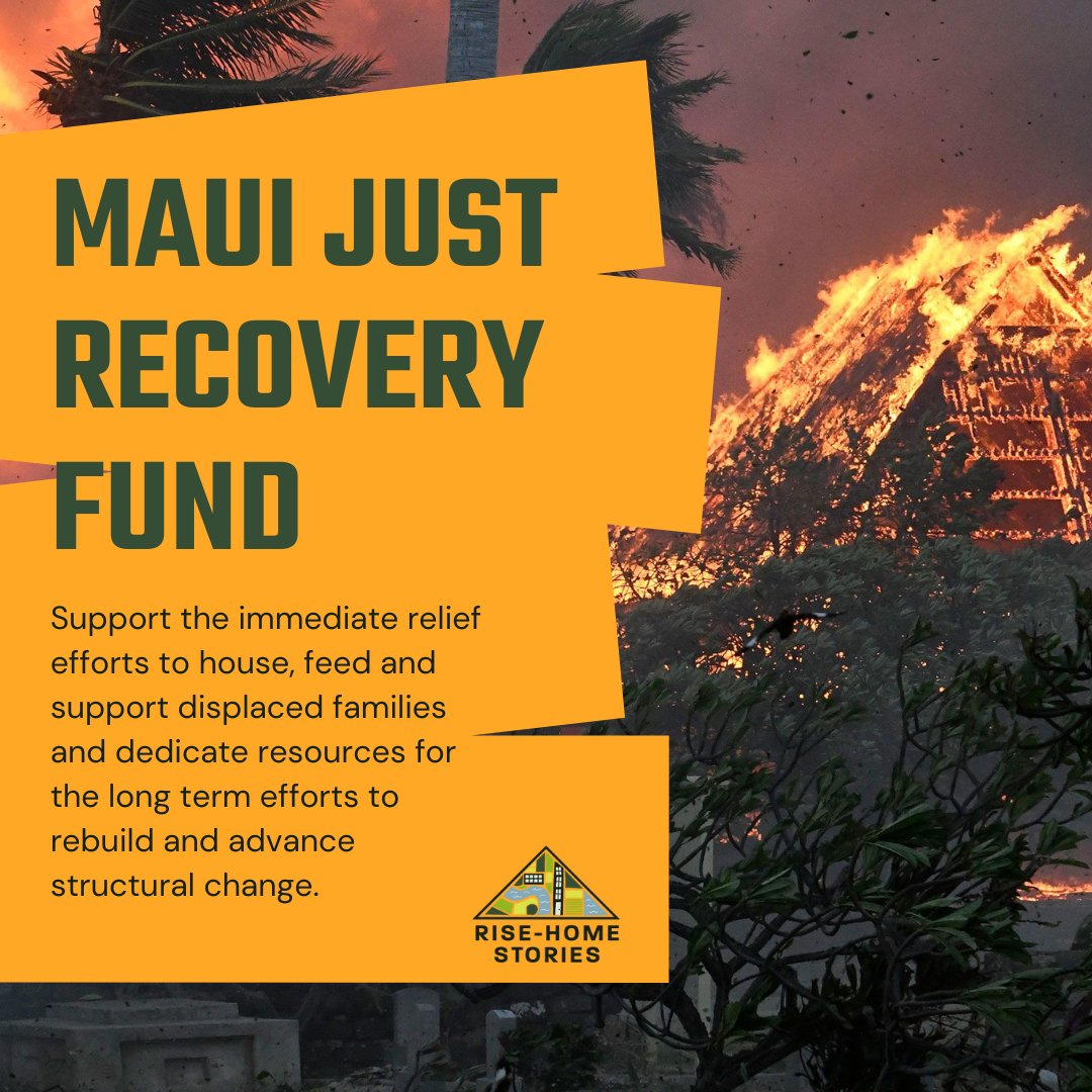 We are devastated and heartbroken to see #Maui set ablaze by #wildfires that are currently raging in #Hawaii. If you'd like to support the immediate relief of displaced families, click the link below. organizingresilience.org/maui-just-reco… #JustRecovery #MutualAid #ButNextTime