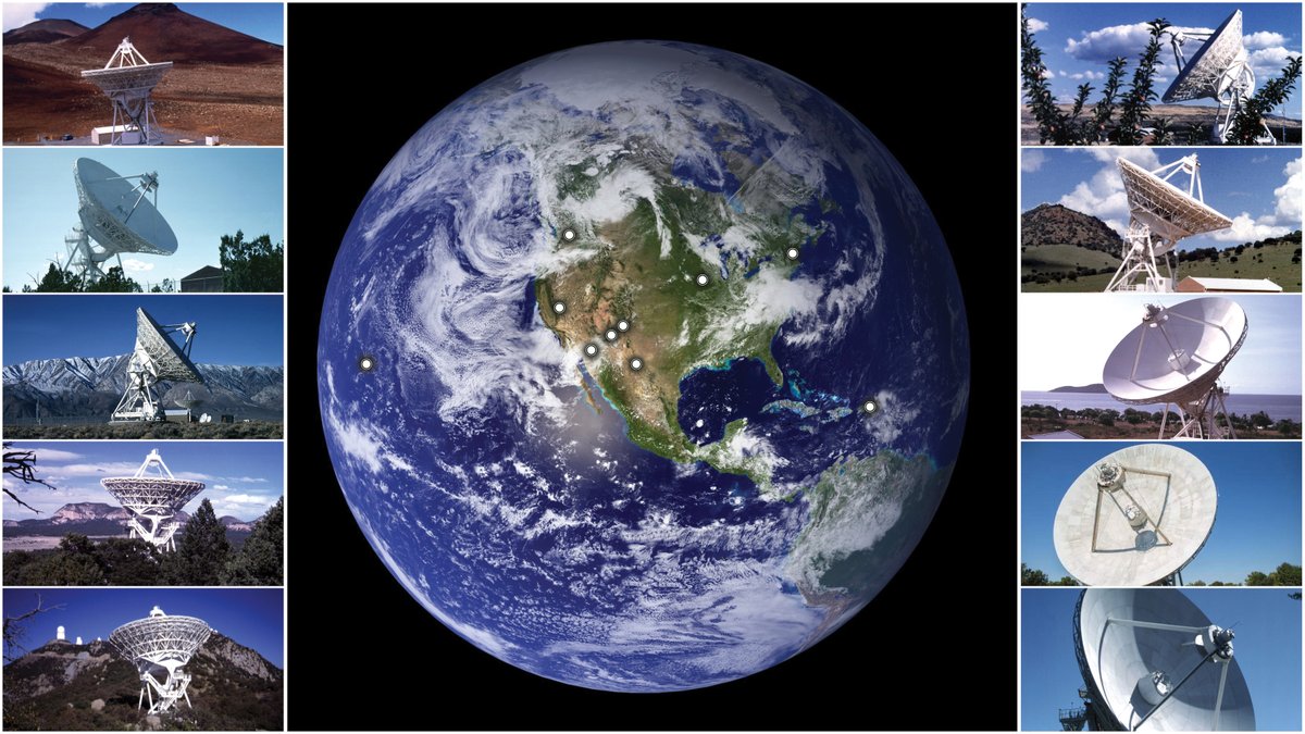 TheNRAO's tweet photo. We are coming up on 30 years of observations with the Very Long Baseline Array!
The #VLBA is a network of ten observing stations located across the United States.. By combining their data, the stations form one of the world’s most powerful radio cameras.
https://t.co/cxC07KiRGL https://t.co/k5eS1TdY0n