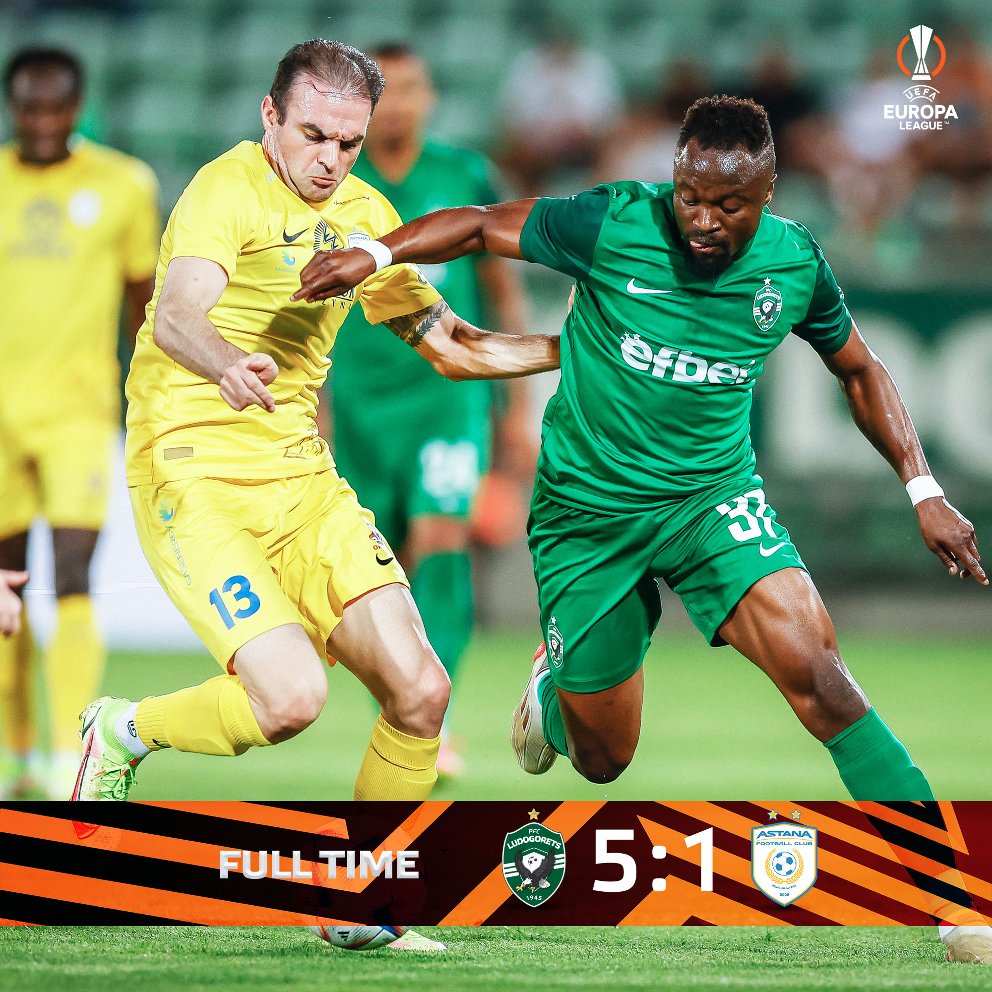 PFC Ludogorets 1945 on X: 💪 Full time. Victory for Ludogorets