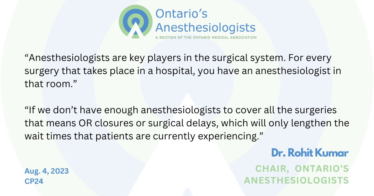 Ontario's Anesthesiologists tweet media