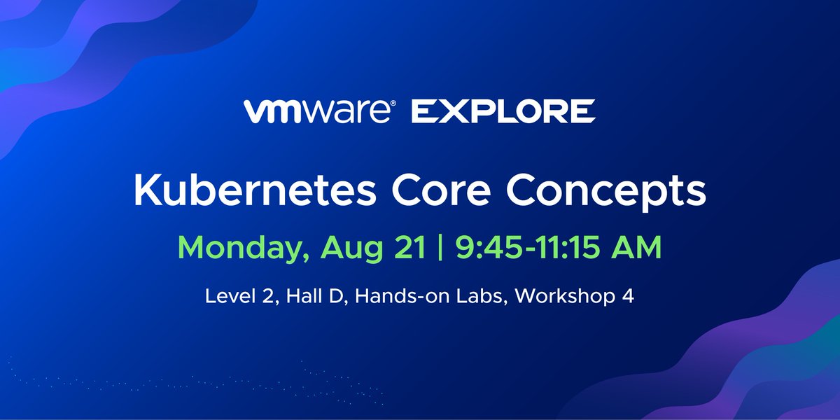 Need a deep dive into the fundamentals of Kubernetes at #VMwareExplore 2023? Join our hands-on lab on Kubernetes core concepts to go from a simple ‘hello world’ deployment to a deeper understanding of Kubernetes. 💪

ow.ly/1pof50PA8lq