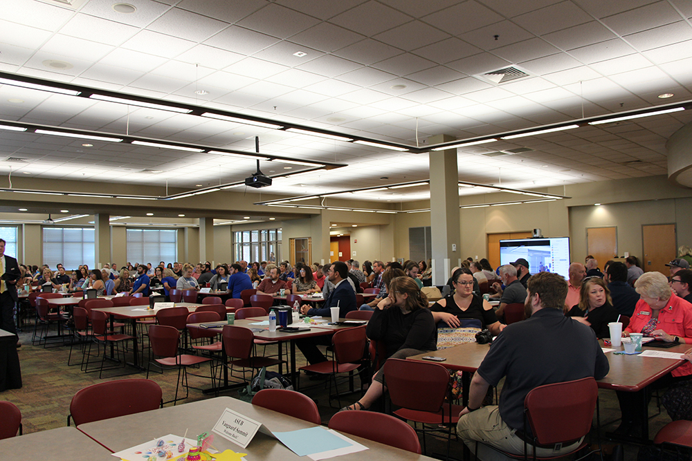 ASUBeebe's tweet photo. Yesterday, ASU-Beebe held the fall 2023 Vanguard Summit. Dr. Jason Goodner, VC for academics, welcomed Dr. Charles Welch, ASU System president. Dr. Jennifer Methvin, chancellor, presented the state of the college. 
See more at: https://t.co/o9PBkatUbz

#ASUBProud #VanguardProud https://t.co/3PoqTwA4jP