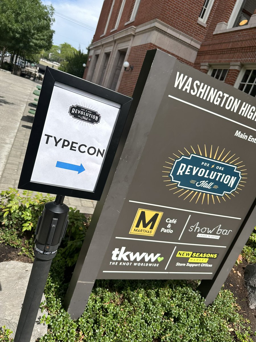 extensis's tweet photo. Day 1 at #TypeCon2023! 😎
Let the typographic exploration begin as we immerse ourselves in a world of letters, fonts, and design inspiration.  #TypeConKickoff #ProudSponsor #Extensis https://t.co/rOvbAKcpQi