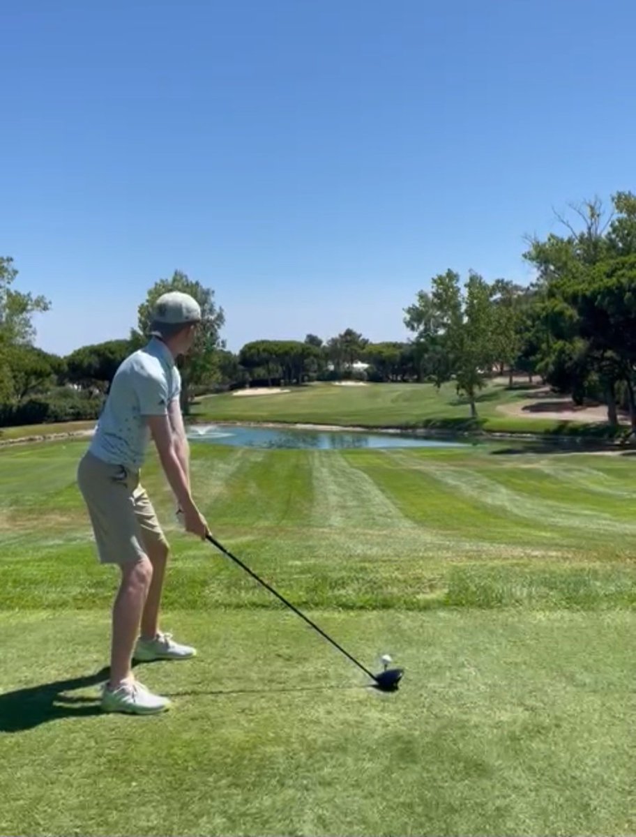 garquinn's tweet photo. @PGA @TheBroadmoor @ColoradoPGA My son and I, 18th hole. Quinta do Lago, Portugal. North course. https://t.co/Bbn9QuwFg8