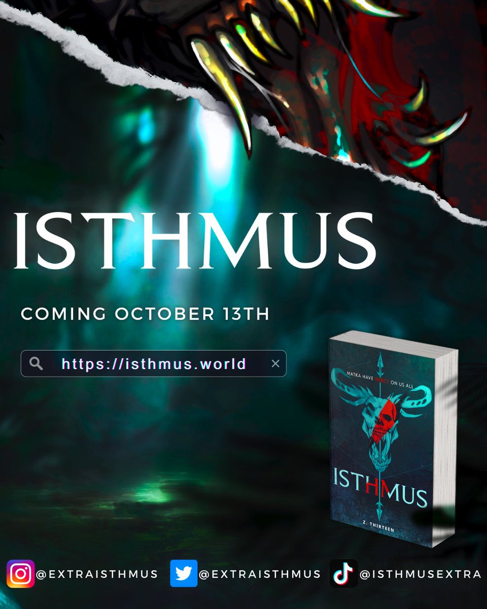extraisthmus's tweet photo. It’s official: ISTHMUS, my debut science fiction novel, is coming out on October 13th!
#booktwitter #writingcommunity #bookrecs #bookish #authordebut #scifibooks #newbooks #bookrelease https://t.co/vCu8oCjAmU