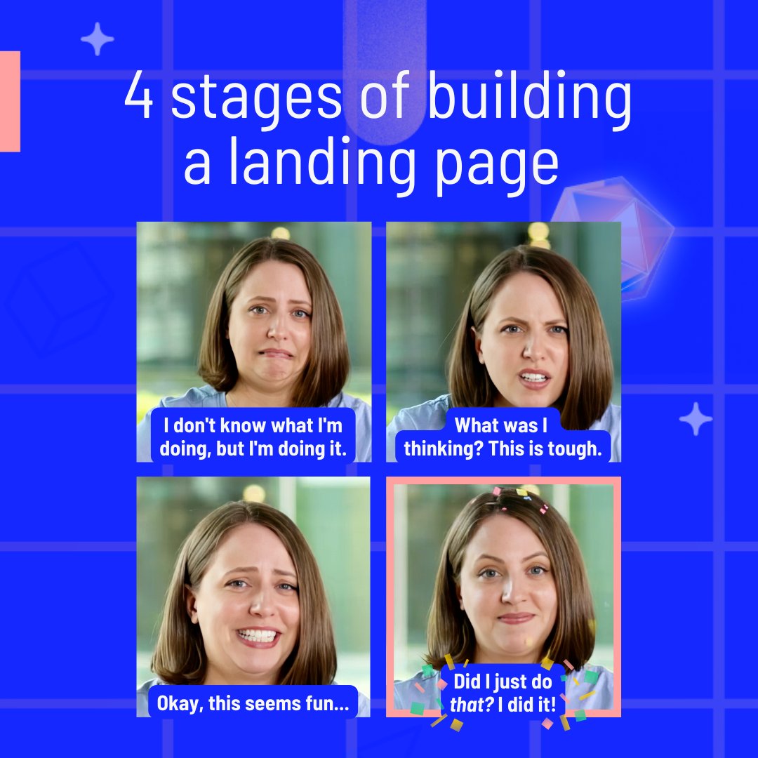 Which face are you when building your landing pages? 👀 Just like anything else, mastering landing pages has its learning curve, too. What you need is a Smart Builder Tutorial to get you through every step of building your landing page-we've got you ⬇️ youtu.be/2KV_dhJ9xwQ