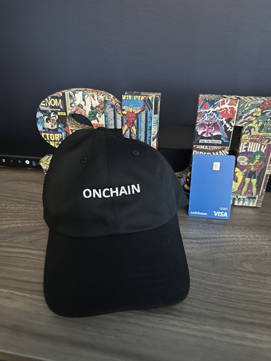 jonathankingvc's tweet photo. #OnchainHat just shipped to housenet and the build quality is superb… Not surprised though. We’re talking @BuildOnBase after all. Thanks @sarahzorah 🟡🔵
Get yours here 👉🏾 https://t.co/vOdmLGMysR
#OnchainSummer https://t.co/FvEGRHLJay