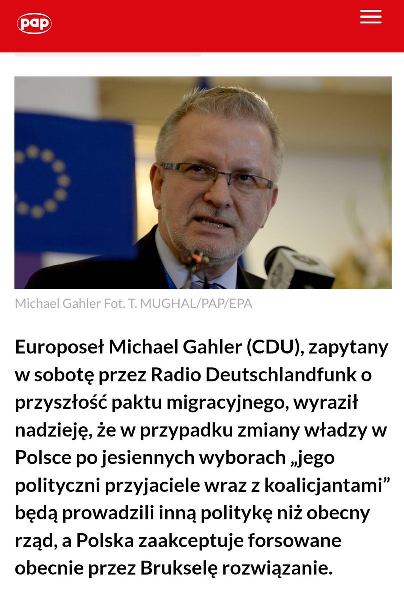 Gdyby ktoś miał wątpliwości czy warto wziąć udział w referendum, niemiecki polityk Michael Gehler z CDU w prostych słowach wyjaśnił w czym rzecz. pap.pl/aktualnosci/ne…