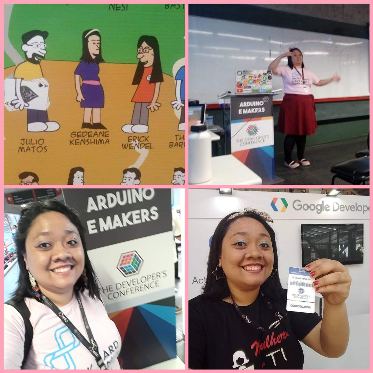 Além de palestras e oficinas, já ajudei a organizar eventos. No <a href="/TheDevConf/">TDC 2024 🚀🤓🥰</a> eu fui coordenadora de trilhas 5x, em São Paulo e Porto Alegre em 2017 e 2018. Este ano retornei e estou coordenando a trilha Embarcados e IoT no TDC Business (São Paulo) em setembro/2023.