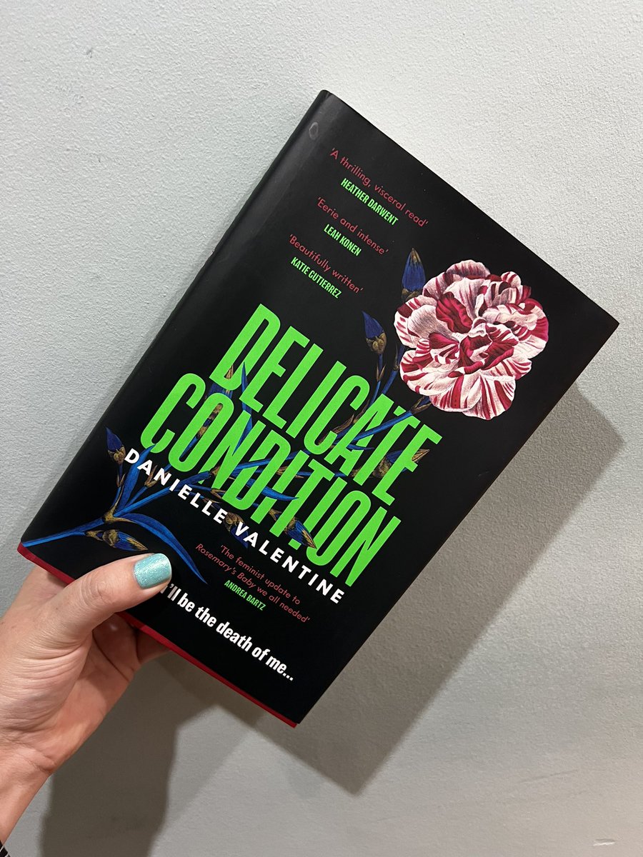 Happy Publication Day to @dvalentinebooks and @ViperBooks for #DelicateCondition 🌹

A superbly horrific tale that leaves you chilled. Not for the faint hearted or anyone that’s currently pregnant! Full review coming soon ⭐️⭐️⭐️⭐️⭐️

#BookTwitter #booktwt #bookx