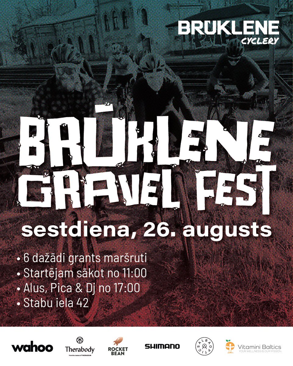 BRŪKLENE Gravel Fest.. plašāks info un reģistrācija šeit:
trufixkru.com/bruklene-grave… #BrukleneGravelFest