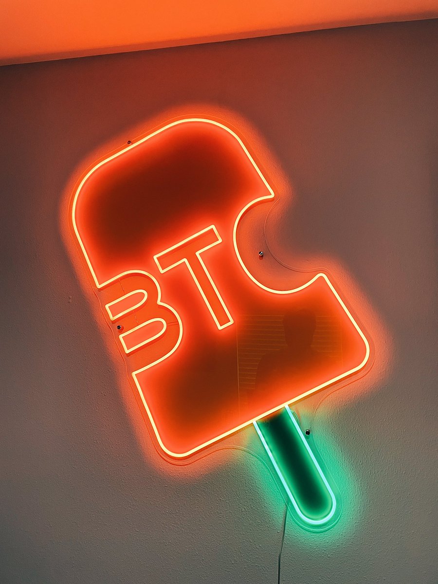 ChrisTyre's tweet photo. It just hits different when you see your design in neon. https://t.co/OERsHBatMn