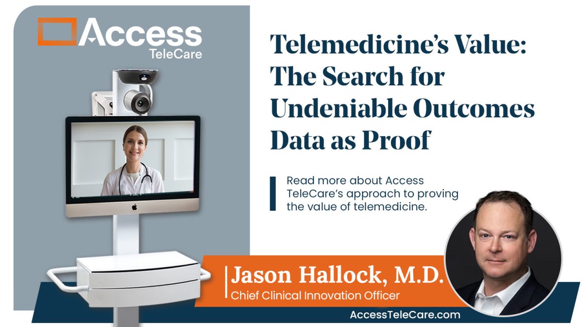AccessTeleCare's tweet image. Read more about Access TeleCare's approach to proving the value of telemedicine in our recent article by Access TeleCare Chief Clinical Innovation Officer, Dr. Jason Hallock.  accesstelecare.com/blog/value-of-…