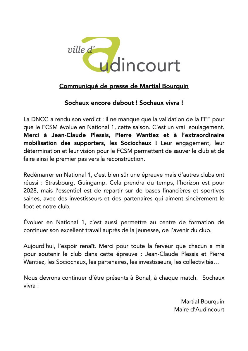 Ville d'Audincourt tweet media