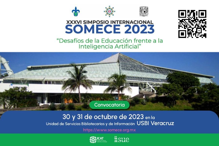 ICATUNAM's tweet photo. La @SOMECEmx, la @UNAM_MX y la Universidad Veracruzana, CONVOCAN al:
𝐗𝐗𝐗𝐕𝐈 𝐒𝐢𝐦𝐩𝐨𝐬𝐢𝐨 𝐈𝐧𝐭𝐞𝐫𝐧𝐚𝐜𝐢𝐨𝐧𝐚𝐥 𝐒𝐎𝐌𝐄𝐂𝐄 𝟐𝟎𝟐𝟑
Consulta la convocatoria: https://t.co/aBBx04BnbL
#UNAM #ICATUNAM #Educación #InteligenciaArtificial #IA #SOMECE
@ComunicacionUV https://t.co/4NsiT5ik9z