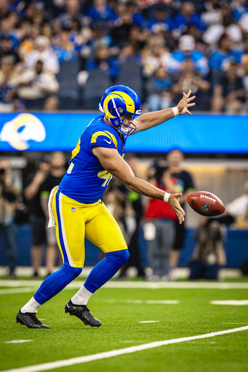 P Ethan Evans is t-5th in the NFL for the longest punt in the preseason (62 yards). It's also the longest punt in a preseason game for the Rams since Week 3 2021 against the Broncos. @EthanEv01980980