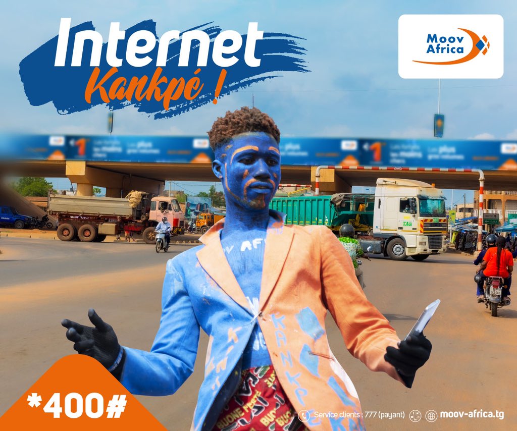 moovafricatg's tweet photo. Internet KANKPE et à moindre coût, c’est uniquement chez #MoovAfrica. 🤗

Composez *400# pour découvrir nos différents forfaits Data adaptés à tous ! ☺️

Soyez Moov, soyez Kankpé ! 👍🏾

#Kankpé #InternetKankpé #ForfaitData #Internet #Data #MoovAfricaTogo https://t.co/P3or9SK3Jd