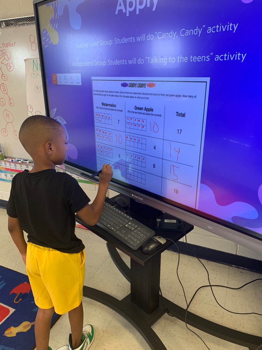 MrsBuffinGSCS's tweet photo. This week my 1st grade class has been “Talking To The Teens” They are able to Build Teen Numbers #OwnIt #ASE #Math https://t.co/XltCTBQQu4