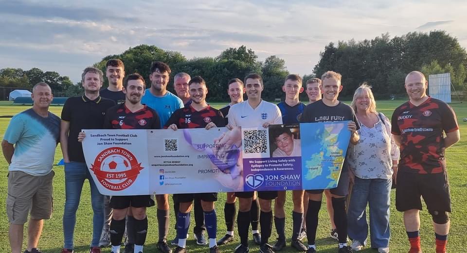 Jon Shaw Foundation (@foundationjon) on Twitter photo Looking forward to working with the team. Promoting awareness pitch-side.
<a href="/EpilepsyRUK/">ERUK is now @EpilepsyInst</a>
<a href="/EpilepsyAlarms/">Epilepsy Alarms UK</a>
<a href="/Sandbachtownfc/">Sandbach Town FC</a>
@SUDEP
@siblingbereavement Looking forward to working with the team. Promoting awareness pitch-side.
<a href="/EpilepsyRUK/">ERUK is now @EpilepsyInst</a>
<a href="/EpilepsyAlarms/">Epilepsy Alarms UK</a>
<a href="/Sandbachtownfc/">Sandbach Town FC</a>
@SUDEP
@siblingbereavement