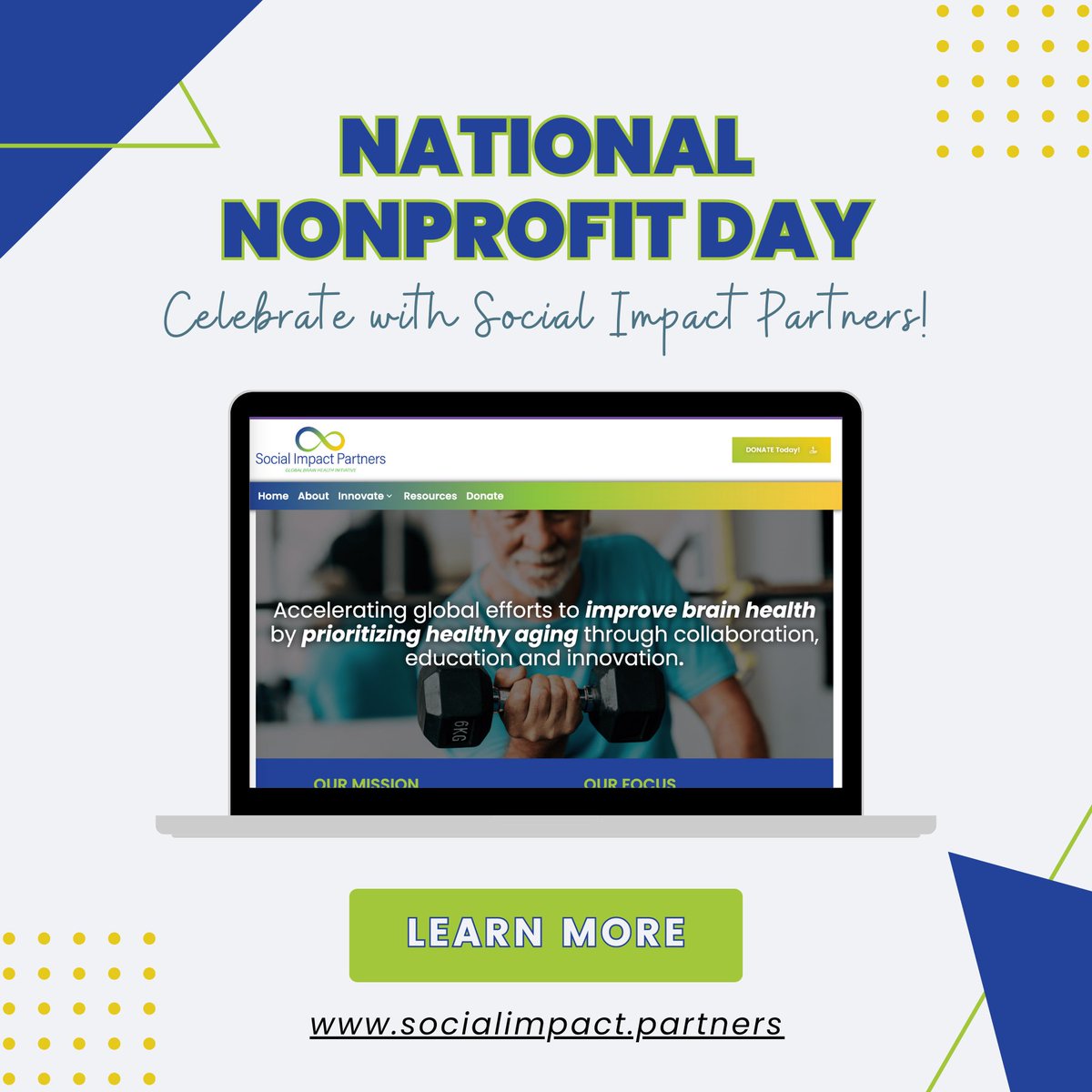 SIP_Worldwide's tweet photo. Happy National #NonprofitDay! 💙🧠

Join #SIP in our mission for better #brainhealth by making a donation at https://t.co/SVyIZDdgHr. https://t.co/5hIIz7WxVr
