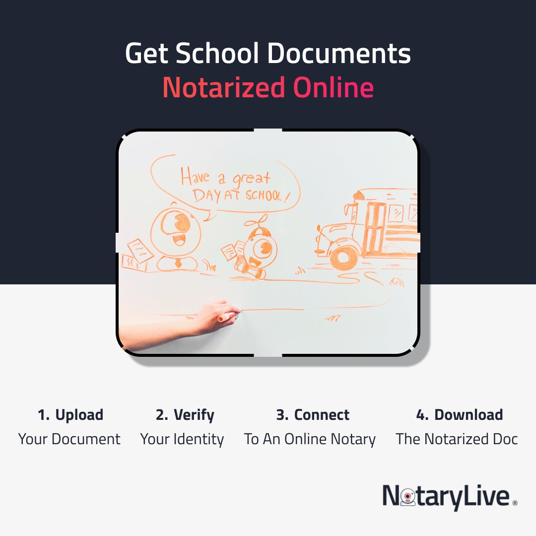 notary_live's tweet photo. Follow us at @notary_live to see how you can get your documents notarized for the school year! 

#onlinenotary #notarynearme #notaryonline #notarylive https://t.co/1L1U3UXHsd