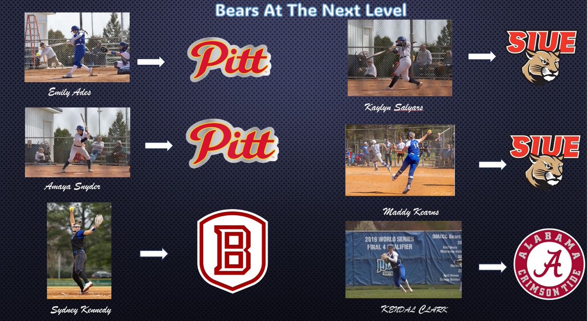 ‼️FORMER BEARS‼️

Wishing our formers bears the best of luck as they continue their softball careers at their 4 year schools! 

#GoBears🥎
<a href="/BobLigouri/">Bob Ligouri</a>