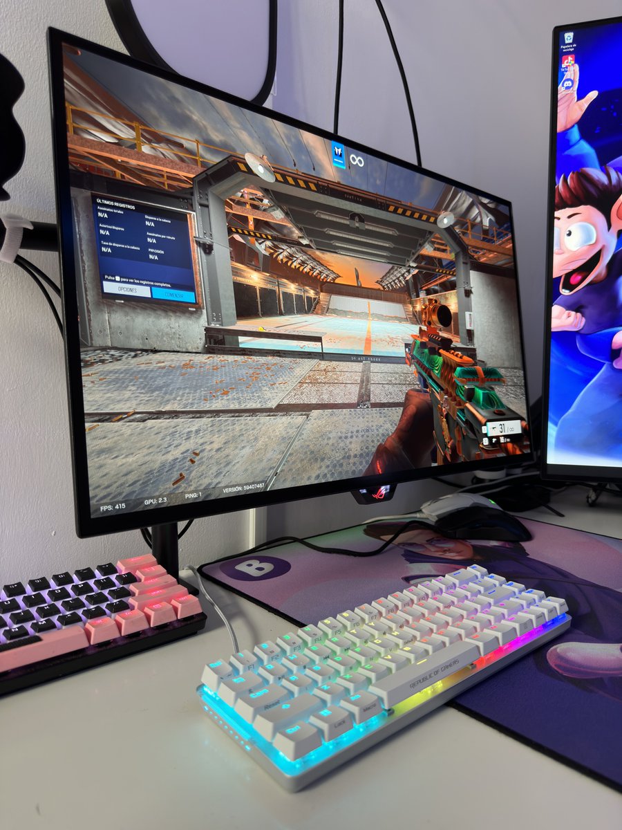 BRAVENlKA's tweet photo. EL MEJOR MONITOR PARA JUGAR RAINBOW6 😎☝🏻 Asus ROG Swift OLED 

Llego antes de lo que se esperaba y lo estuve probando. JOYA! 💎 

#ASUS https://t.co/nCyAuKzVVm