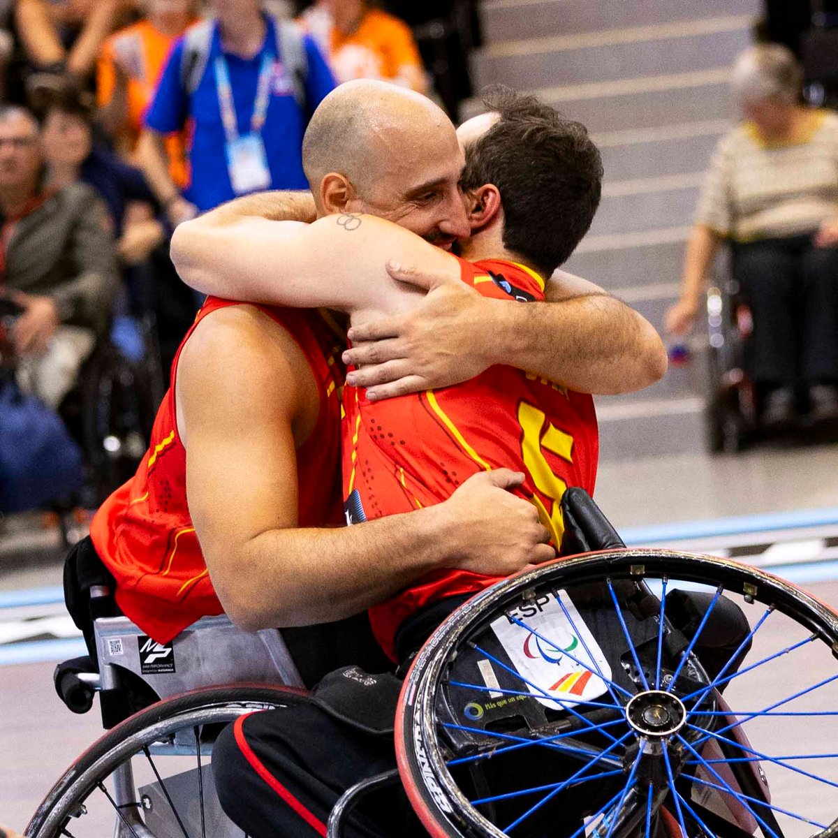 🏀 | Spain secures their ticket to 2024 Paralympic Games! Spain took on the Netherlands in the semi-finals. It was very evenly matched for a long time. In the end Spain won with 76-57. This qualifies them for the #EPC2023 final and secures them a ticket to the Paralympic Games!